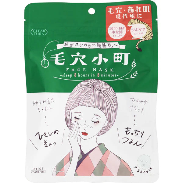 japán arcmaszk pórusok tisztítására
